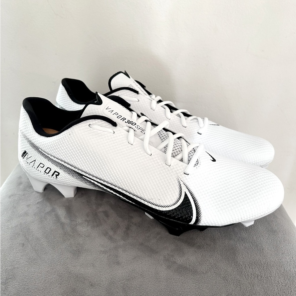 Nike Men's Size 14.5 Vapor Edge Speed 360 Football Cleats White CD0082-100